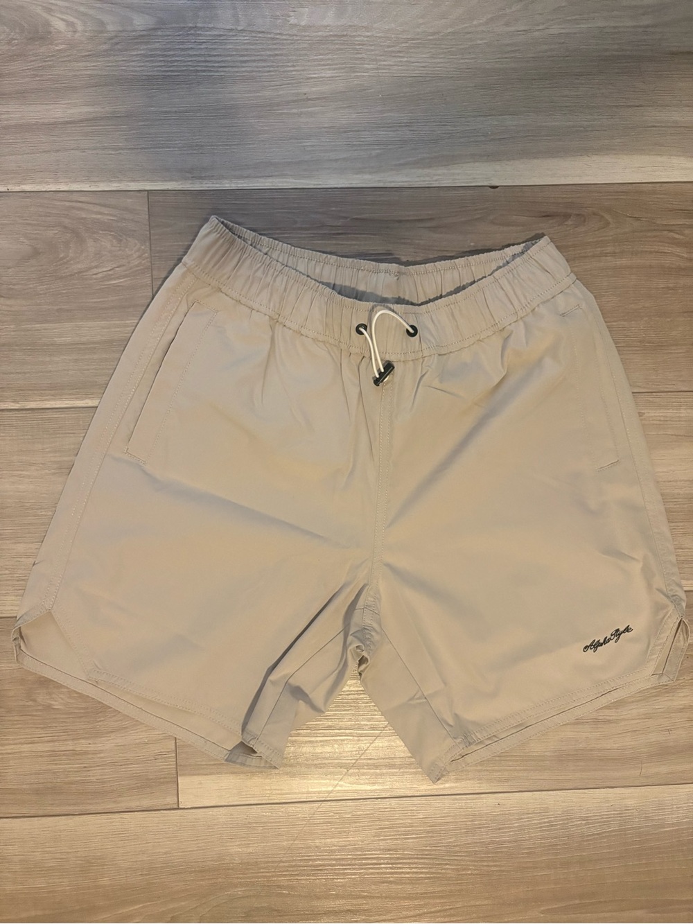 Alphalete Chester Men's Swim Trunks Beige